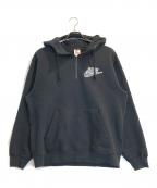 NIKE×SUPREMEナイキ×シュプリーム）の古着「Half Zip Hooded Sweatshirt」｜ブラック