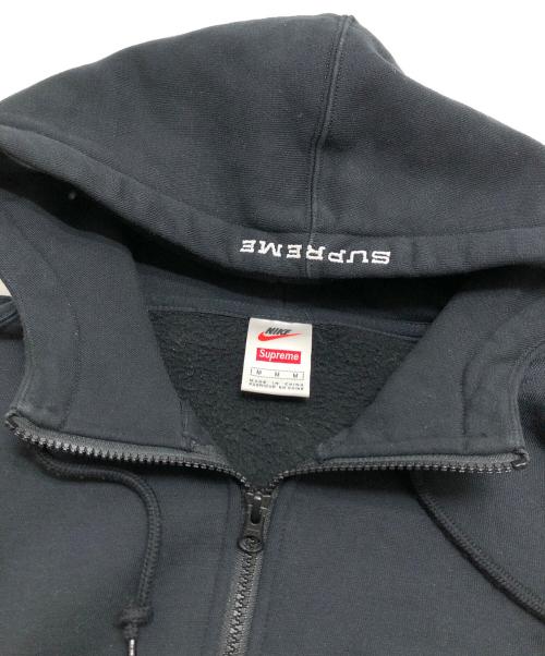 NIKE（ナイキ）NIKE (ナイキ) SUPREME (シュプリーム) Half Zip Hooded Sweatshirt ブラック サイズ:Mの古着・服飾アイテム