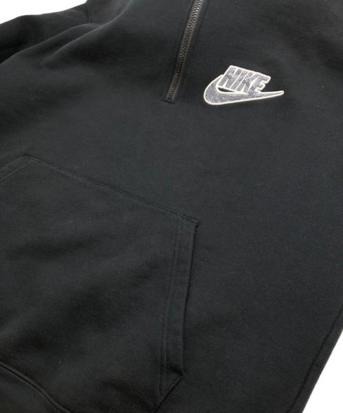 NIKE（ナイキ）NIKE (ナイキ) SUPREME (シュプリーム) Half Zip Hooded Sweatshirt ブラック サイズ:Mの古着・服飾アイテム