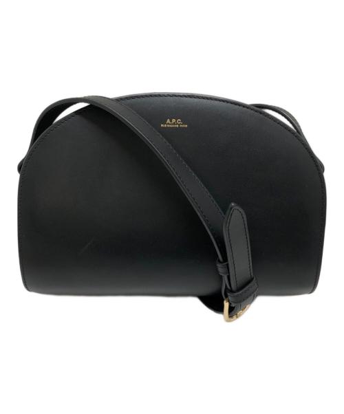 A.P.C.（アーペーセー）A.P.C. (アーペーセー) デミルーン　ショルダーバッグ ブラックの古着・服飾アイテム