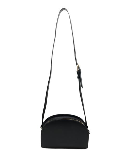 A.P.C.（アーペーセー）A.P.C. (アーペーセー) デミルーン　ショルダーバッグ ブラックの古着・服飾アイテム