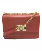 FURLAフルラ）の古着「チェーンショルダーバッグ」｜ブラウン