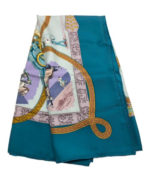 HERMES（エルメス）HERMES (エルメス) スカーフ ブルー サイズ:表記なしの古着・服飾アイテム
