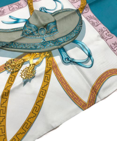 HERMES（エルメス）HERMES (エルメス) スカーフ ブルー サイズ:表記なしの古着・服飾アイテム