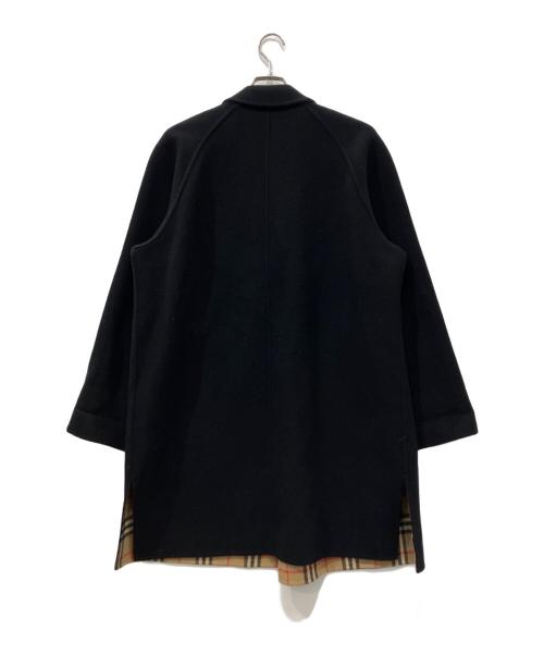 Burberry's（バーバリーズ）Burberry's (バーバリーズ) 裏ノバチェックカシミヤ混コート ブラック サイズ:9AR(およそMサイズ)の古着・服飾アイテム