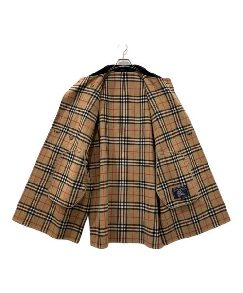 Burberry's（バーバリーズ）Burberry's (バーバリーズ) 裏ノバチェックカシミヤ混コート ブラック サイズ:9AR(およそMサイズ)の古着・服飾アイテム