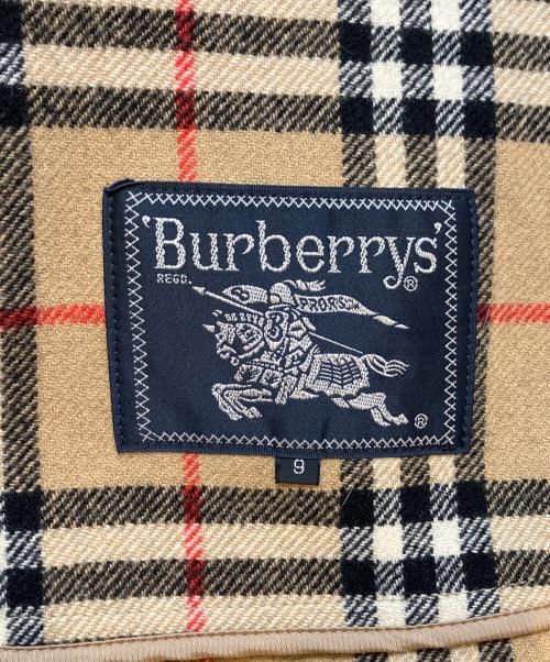 Burberry's（バーバリーズ）Burberry's (バーバリーズ) 裏ノバチェックカシミヤ混コート ブラック サイズ:9AR(およそMサイズ)の古着・服飾アイテム