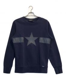 DIESEL（ディーゼル）の古着「スターパッチスウェット」｜ネイビー