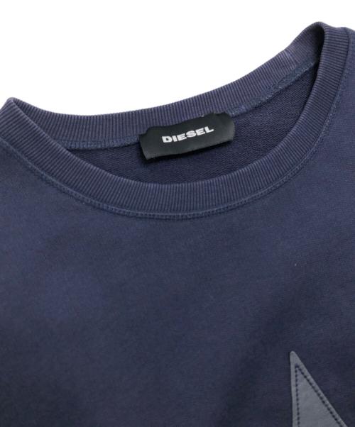 DIESEL（ディーゼル）DIESEL (ディーゼル) スターパッチスウェット ネイビー サイズ:Sの古着・服飾アイテム
