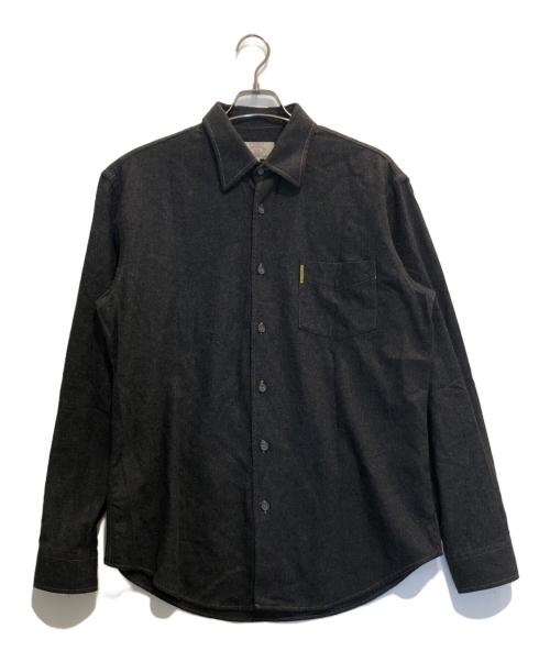 ARMANI JEANS（アルマーニジーンズ）ARMANI JEANS (アルマーニジーンズ) ウールシャツ グレー サイズ:Lの古着・服飾アイテム