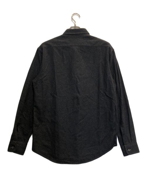 ARMANI JEANS（アルマーニジーンズ）ARMANI JEANS (アルマーニジーンズ) ウールシャツ グレー サイズ:Lの古着・服飾アイテム