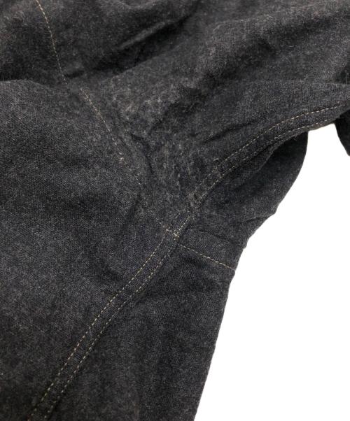 ARMANI JEANS（アルマーニジーンズ）ARMANI JEANS (アルマーニジーンズ) ウールシャツ グレー サイズ:Lの古着・服飾アイテム