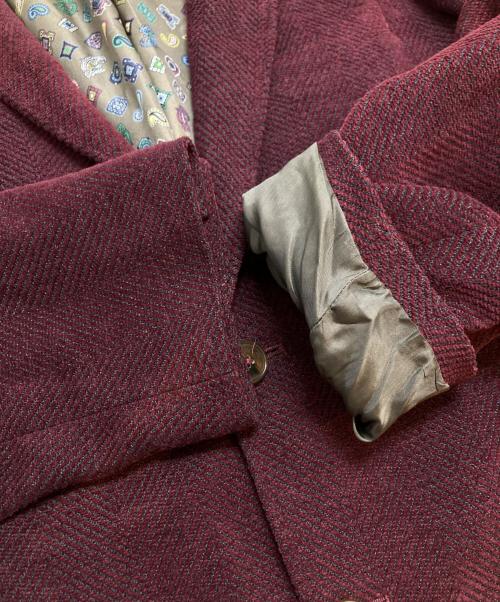 ETRO（エトロ）ETRO (エトロ) テーラードジャケット レッド サイズ:56(3L～4XL)の古着・服飾アイテム