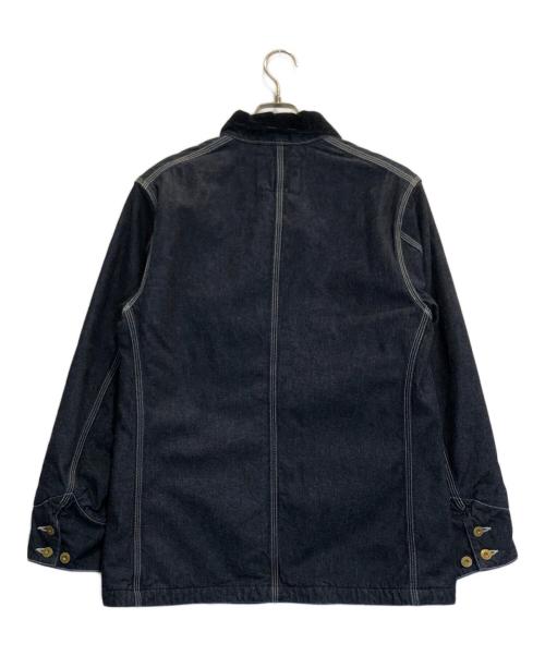 BURGUS PLUS（バーガスプラス）BURGUS PLUS (バーガスプラス) 裏地ブランケットカバーオール インディゴ サイズ:38の古着・服飾アイテム