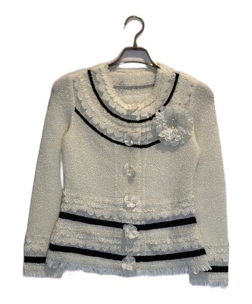 NOKO OHNO（ノコ オーノ）NOKO OHNO (ノコ オーノ) カーディガン ホワイト サイズ:38の古着・服飾アイテム