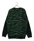 HUFハフ）の古着「ニットカーディガン」｜ブラック
