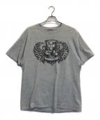 HARLEY-DAVIDSONハーレーダビッドソン）の古着「スカルトランプTシャツ」｜グレー