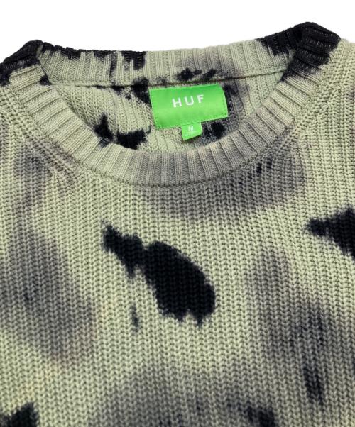 HUF（ハフ）HUF (ハフ) ニット グリーン サイズ:Mの古着・服飾アイテム
