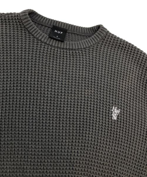 HUF（ハフ）HUF (ハフ) ニット グレー サイズ:Sの古着・服飾アイテム