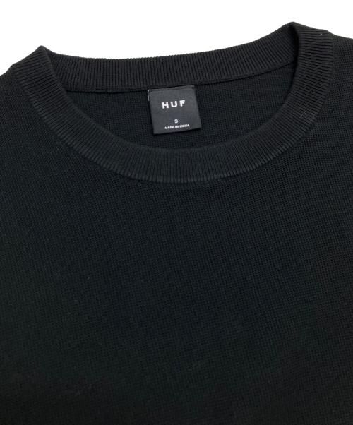 HUF（ハフ）HUF (ハフ) ニット ブラック サイズ:Sの古着・服飾アイテム