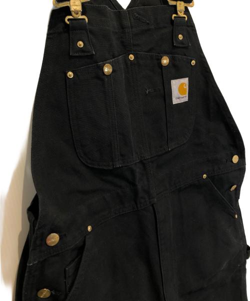 CarHartt（カーハート）CarHartt (カーハート) ダブルニーオーバーオール ブラック サイズ:36×30の古着・服飾アイテム