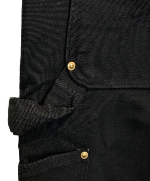 CarHartt（カーハート）CarHartt (カーハート) ダブルニーオーバーオール ブラック サイズ:36×30の古着・服飾アイテム