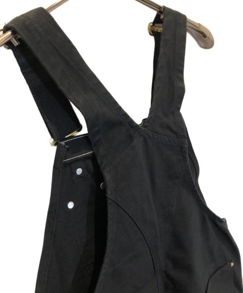 CarHartt（カーハート）CarHartt (カーハート) ダブルニーオーバーオール ブラック サイズ:36×30の古着・服飾アイテム