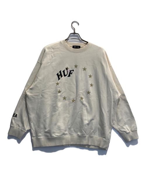 WIND AND SEA（ウィンダンシー）WIND AND SEA (ウィンダンシー) HUF (ハフ) スウェット ベージュ サイズ:XLの古着・服飾アイテム