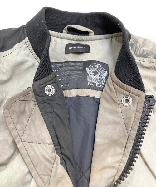 DIESEL（ディーゼル）DIESEL (ディーゼル) フライトジャケット アイボリー サイズ:Sの古着・服飾アイテム