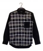 BLACK LABEL CRESTBRIDGEブラックレーベル クレストブリッジ）の古着「チェックシャツ」｜ブラック