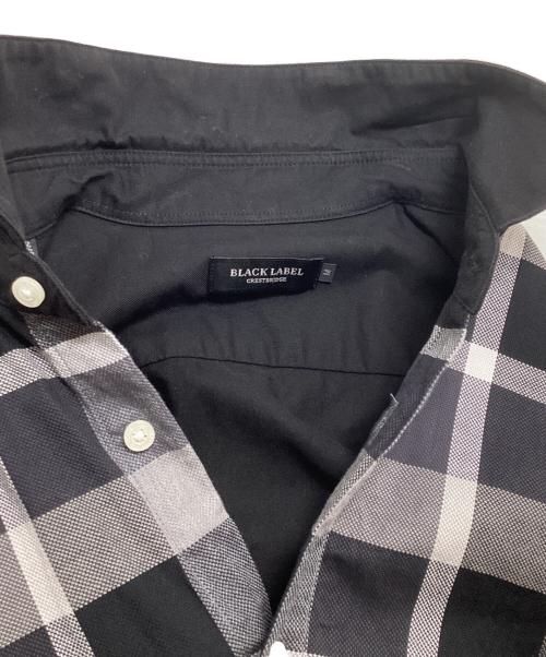 BLACK LABEL CRESTBRIDGE（ブラックレーベル クレストブリッジ）BLACK LABEL CRESTBRIDGE (ブラックレーベル クレストブリッジ) チェックシャツ ブラック サイズ:Mの古着・服飾アイテム
