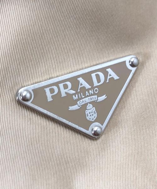 PRADA（プラダ）PRADA (プラダ) ナイロンリュック ベージュ サイズ:表記なしの古着・服飾アイテム