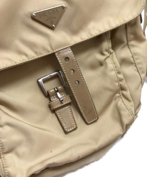 PRADA（プラダ）PRADA (プラダ) ナイロンリュック ベージュ サイズ:表記なしの古着・服飾アイテム