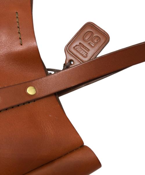 Herz（ヘルツ）Herz (ヘルツ) レザーバッグ ブラウンの古着・服飾アイテム