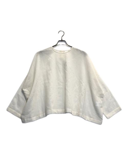 KAGURE（カグレ）KAGURE (カグレ) ウールガーゼワイドプルオーバー アイボリー サイズ:Free 未使用品の古着・服飾アイテム