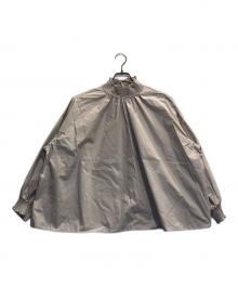 BEARDSLEY（ビアズリー）の古着「シャーリングハイネックシャツ」｜アイボリー