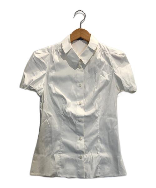 PRADA（プラダ）PRADA (プラダ) パフスリーブシャツ ホワイト サイズ:40の古着・服飾アイテム