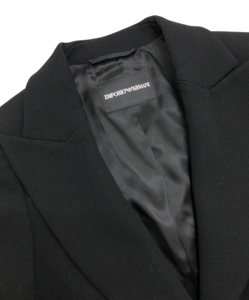 EMPORIO ARMANI（エンポリオ アルマーニ）EMPORIO ARMANI (エンポリオ アルマーニ) テーラードジャケット ブラック サイズ:40 未使用品の古着・服飾アイテム
