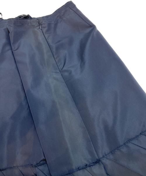 PRADA（プラダ）PRADA (プラダ) シルク混スカート ネイビー サイズ:40の古着・服飾アイテム