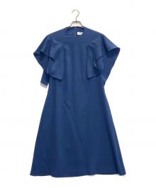 AKIRA NAKA（アキラナカ）の古着「Itzel twist sleeves dress BL」｜ブルー