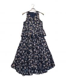 MARIHA（マリハ）の古着「ノースリーブワンピース」｜ネイビー