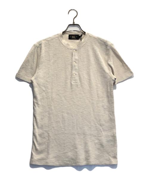 RRL（ダブルアールエル）RRL (ダブルアールエル) ワッフルヘンリーネックカットソー ホワイト サイズ:Mの古着・服飾アイテム