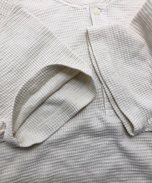 RRL（ダブルアールエル）RRL (ダブルアールエル) ワッフルヘンリーネックカットソー ホワイト サイズ:Mの古着・服飾アイテム