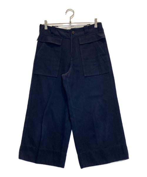 tricot COMME des GARCONS（トリココムデギャルソン）tricot COMME des GARCONS (トリココムデギャルソン) ポケットデザインワイドパンツ ネイビー サイズ:Sの古着・服飾アイテム