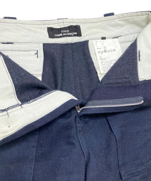 tricot COMME des GARCONS（トリココムデギャルソン）tricot COMME des GARCONS (トリココムデギャルソン) ポケットデザインワイドパンツ ネイビー サイズ:Sの古着・服飾アイテム