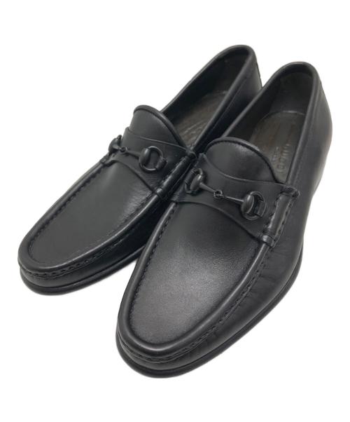 GUCCI（グッチ）GUCCI (グッチ) ホースビットローファー ブラック サイズ:341/2(21.5CM)の古着・服飾アイテム