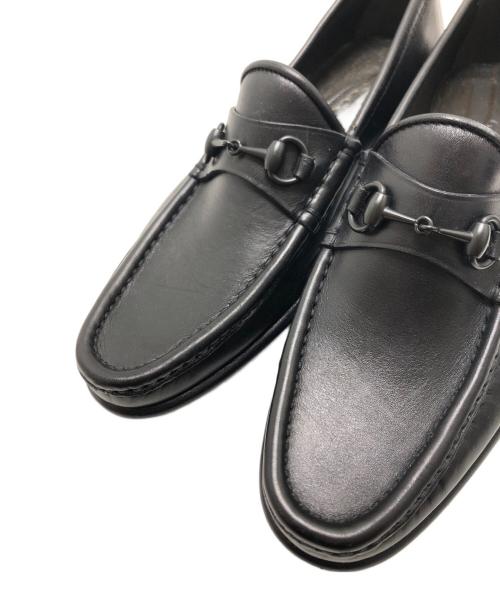 GUCCI（グッチ）GUCCI (グッチ) ホースビットローファー ブラック サイズ:341/2(21.5CM)の古着・服飾アイテム