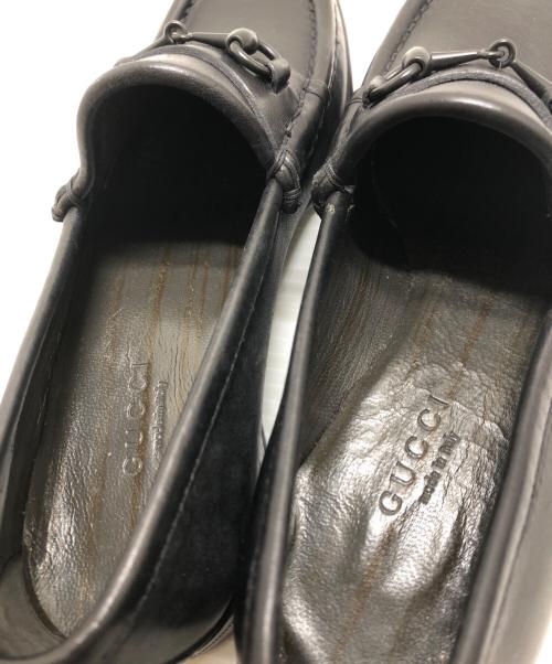 GUCCI（グッチ）GUCCI (グッチ) ホースビットローファー ブラック サイズ:341/2(21.5CM)の古着・服飾アイテム