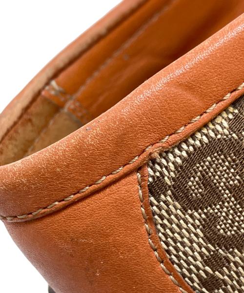 GUCCI（グッチ）GUCCI (グッチ) GGキャンバスドライビングシューズ ブラウン サイズ:341/2(21.5CM〜22.0CM相当)の古着・服飾アイテム