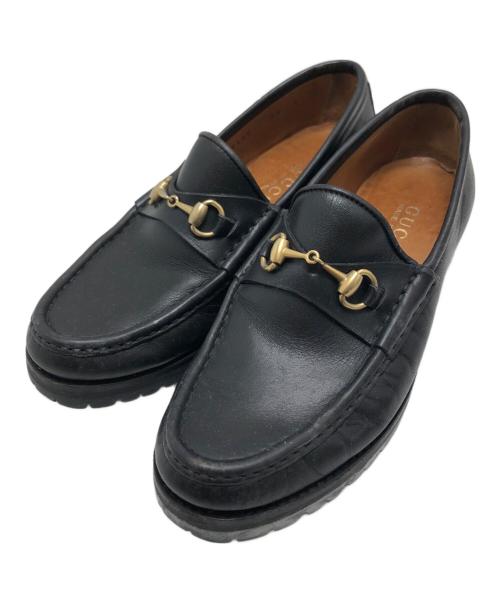 GUCCI（グッチ）GUCCI (グッチ) ビットローファー ブラック サイズ:35(22.5CM)の古着・服飾アイテム